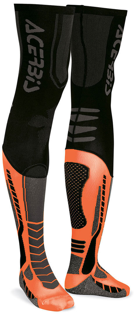 Acerbis X-Leg Pro Socken Schwarz Orange 2XL