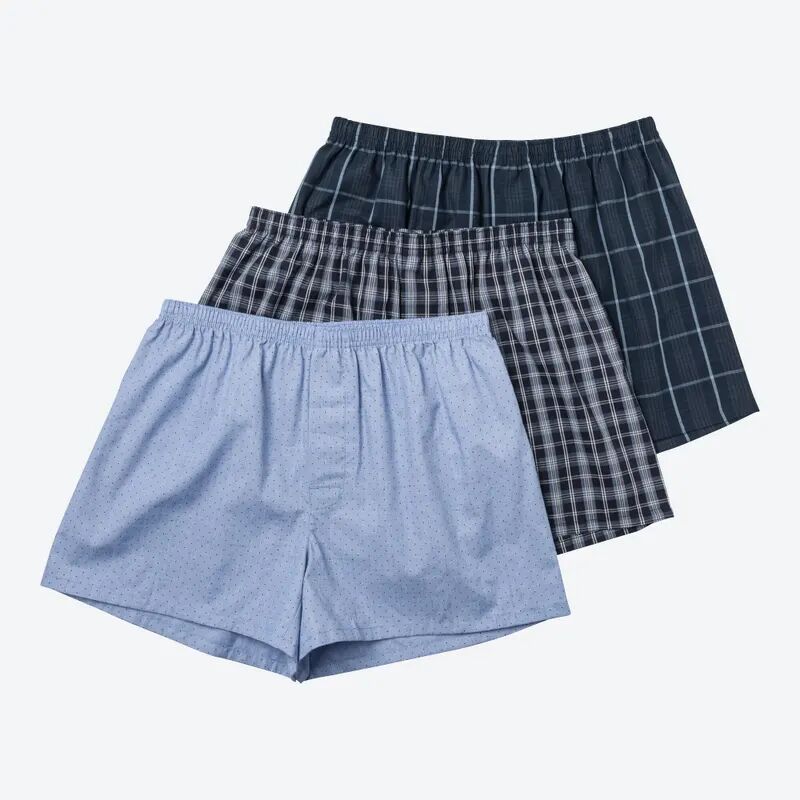 Reward Herren-Webboxershorts, 3er-Pack blue 7/XL