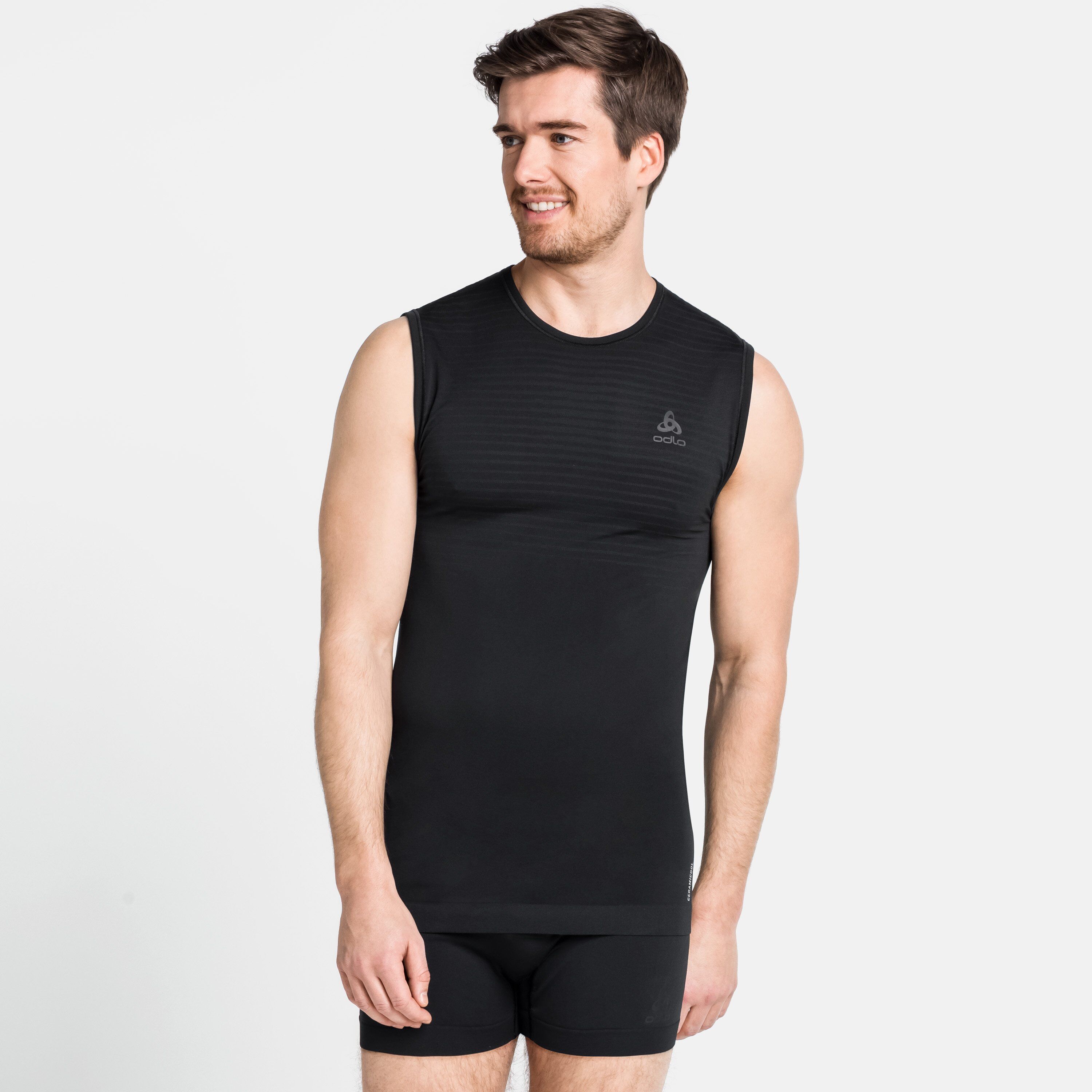 Odlo Herren PERFORMANCE X-LIGHT Baselayer Tanktop, male, black, M