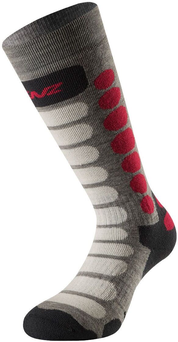 Lenz Socks Skiing Kids 1.0 grey/pink