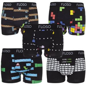 Generic FLOSO Boxershorts til mænd med retro spil (5 par)