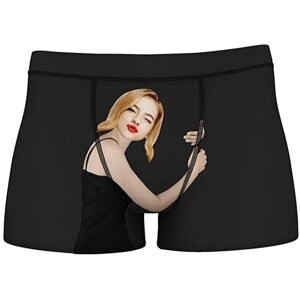 High Discount er för honom pojkvän man man man män män roliga ansikte nyhet 3D-utskrift 3D-utskrift personliga shorts kalsonger kalsonger kalsonger BriefsSvart XXXL