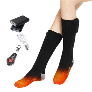 INF Batteriopvarmede sokker med fjernbetjening 4000 mAh Sort M