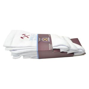 West Ham United FC Unisex sportssokker til voksne (pakke med 3 stk.)