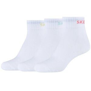 Skechers 3PPK Wm Mesh Ventilation Quarter Socks SK42022-1000, til Pige, Sokker, Hvid