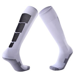 Shoppo Marte Adult Non-Slip Over-Knee Football Socks Thick Comfortable Wear-Resistant High Knee Socks(White)