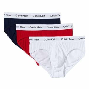 Calvin Klein Underwear Cadera Slip 3 Enheder Rød,Hvid XL Mand