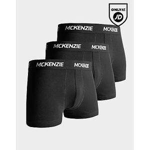 McKenzie Wyatt 3 Pak Boxer Shorts Herre, Black