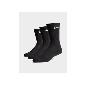 Nike 3 Pack Cushioned Crew Sokker Herre, Black