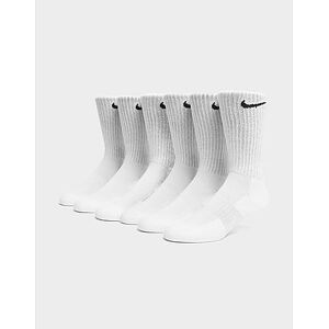 Nike 6-Pakke Everyday Cushioned Training Crew Sokker Herre, White