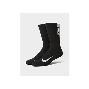 Nike 2-Pack Running Crew Socks, Black