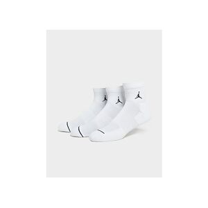 Jordan 3-Pakke Drift Low Quarter Sokker, WHITE