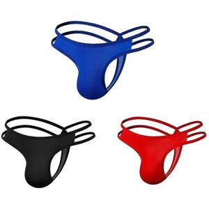 3 Pakke/sæt Herre trusser Jockstrap G-streng Undertøj Underbukser T-ryg Strings S