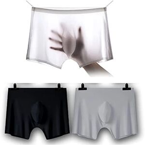 Digital baby Herre Sporløst Undertøj Ice Silk Boxer Brief Sexet See-Throug