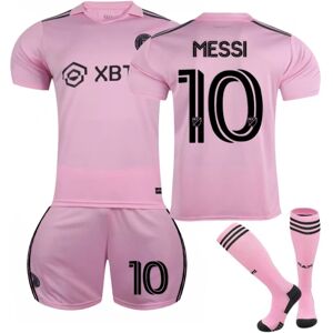 Inter Miami CF Away Fodboldtrøje med sokker til Kid No. 10 Messi 16