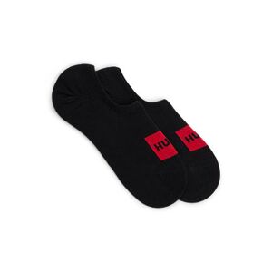 HUGO Two-pack of invisible socks with red logo labels