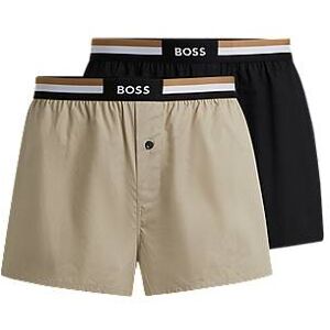 Boss Two-pack of cotton pyjama shorts with signature waistbands