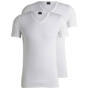 Boss Two-pack of slim-fit T-shirts in stretch cotton