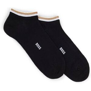 Boss Two-pack of ankle-length socks with signature stripe