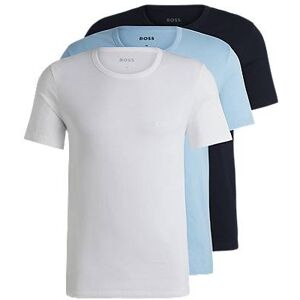 Boss Three-pack of logo underwear T-shirts in cotton jersey