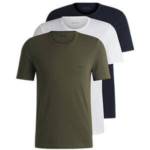 Boss Three-pack of underwear T-shirts with embroidered logos