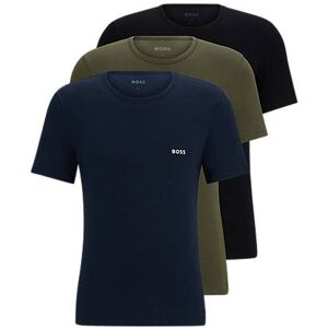 Boss Three-pack of branded underwear T-shirts in cotton jersey