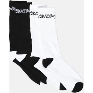 Thrasher Strømper - Skate & Destroy 2-pack Hvid Male XL