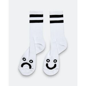 Polar Skate Co. Socks - Happy Sad Hvid Unisex 39-42
