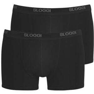 Sloggi Men Basic Shorts, 2 Pack, Black, XX-Large (Manufacturer Size: 40)