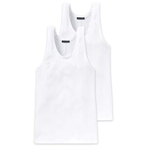 Schiesser Men's Vest, 103401-100, White (100-Weiss), Large (L)