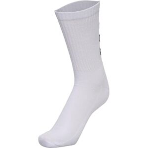hummel socks, set of 3 in grey, red or blue. Reflector Fundamental pack of 3, socks with arch support, sports socks for leisure and sports, white, 14 (46-48)