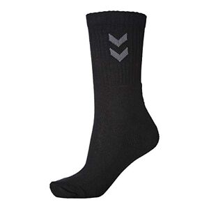 hummel Basic Childrens Socks, pack of 3 UK 13- Junior 2.5, Black