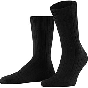 FALKE Men's Socks Virgin Wool Black Grey Many Other Colours Reinforced Men's Socks Without Pattern Breathable Thick Plain with Plush Sole UK Size 6-12 (EU 39-48) 1 Pair (Teppich im Schuh) Black (Black 3000), size: 45-46