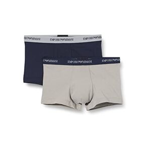 Giorgio Armani Underwear Herren 2-Pack-Trunk Essential Core Logoband Underwear, Schwarz A, XL (2er Pack)