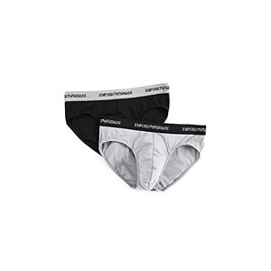 Giorgio Armani UNDERWEAR Men's 111321CC717 Sports Underwear, Multicolore (Nero/Grigio), Medium