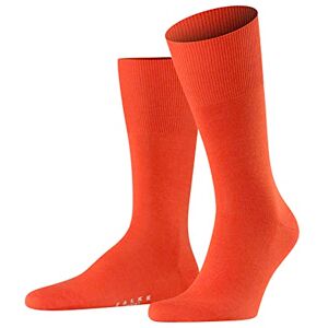 FALKE Airport New Wool Cotton Men's Socks Black White Many Other Colours Reinforced Men's Socks without Pattern Breathable Thick Plain, 1 Pair, Red (brick 8095), 41-42