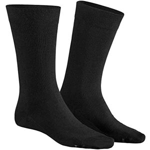 Hudson Men's Relax Cotton Dry Calf Socks, Black (Black 0005), 9/11 (Manufacturer size: 43/46)