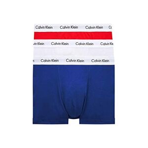 Calvin Men's Boxer Shorts, Trunks Cotton with Stretch, Black B-Cool Melon/Glxy Gry/Brn Belt, Pack of 3.