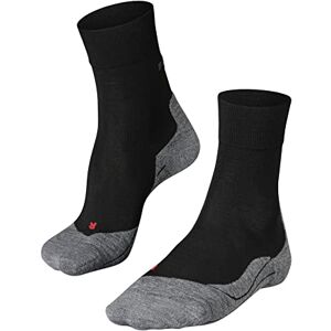 FALKE Men's Running Socks RU4 Wool, Virgin Wool Blend, 1 Pair, Black (Black-Mix 3010), Size: 46-48