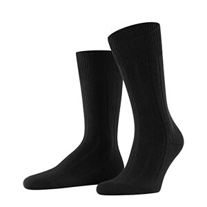 FALKE Herren Socken Lhasa Rib M SO Wolle Kaschmir einfarbig 1 Paar, Schwarz (Black 3000), 43-46