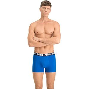 PUMA basic men's boxer shorts, underwear (Bodywear Basic Boxer 2p) Blue (true blue), size: m