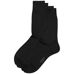 Camano Herren Socke 2-er Pack, 4303, Gr. 43-46, Schwarz (05 black)