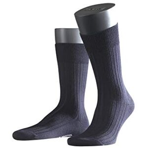 FALKE Herren Socken Bristol Pure M SO Wolle einfarbig 1 Paar, Blau (Dark Navy 6370), 47-48