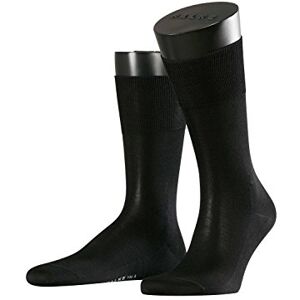 FALKE Herren Socken No. 4 M SO Seide einfarbig 1 Paar, Schwarz (Black 3000), 45-46