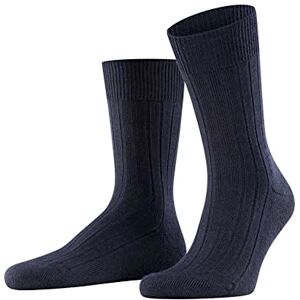 FALKE Men's Socks Virgin Wool Black Grey Many Other Colours Reinforced Men's Socks Without Pattern Breathable Thick Plain with Plush Sole UK Size 6-12 (EU 39-48) 1 Pair (Teppich im Schuh) Blue (Dark navy 6370), size: 47-48