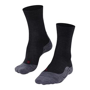 FALKE Trekking Socks TK5 New Wool Men's Black Grey Many Other Colours Ultra Thin Reinforced Hiking Socks without Pattern with Light Padding Thin Long for Hiking 1 Pair, grey, 46-48