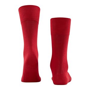 FALKE Men's Tiago Socks Fil D'Ecosse, Cotton, Black, White, Many Other Colours, Reinforced Men's Plain Socks, Breathable, Thin, 1 Pair, Red (Scarlet 8280)