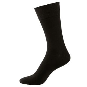 Nur Der Baumwolle Business Socken Classic mit Komfortbund Herren, schwarz, 39/42