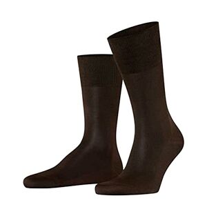 FALKE Men's Tiago Socks Fil D'Ecosse, Cotton, Black, White, Many Other Colours, Reinforced Men's Plain Socks, Breathable, Thin, 1 Pair, Brown (Brown 5930)