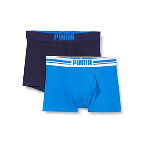 PUMA Men's Boxer Shorts Bodywear Placed Logo Pack of 2, blue, m